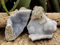 Natural Blue Lace Agate Geodes x 12 From Nsanje, Malawi