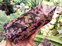 Polished Pink Rhodonite Tower x 1 From Madagascar