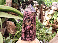 Polished Pink Rhodonite Tower x 1 From Madagascar