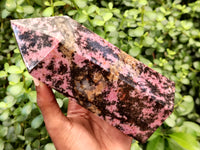 Polished Pink Rhodonite Tower x 1 From Madagascar