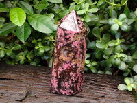 Polished Pink Rhodonite Tower x 1 From Madagascar