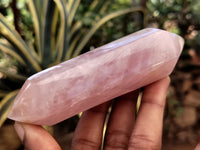 Polished Double Terminated Rose Quartz Points x 6 From Ambatondrazaka, Madagascar