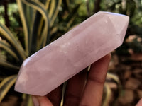 Polished Double Terminated Rose Quartz Points x 6 From Ambatondrazaka, Madagascar