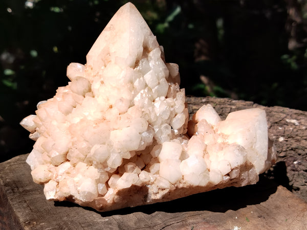 Natural White Cascading Quartz Clusters x 2 From Madagascar