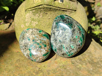 Polished Emerald Mica In Matrix Free Forms x 6 From Mutoko, Zimbabwe