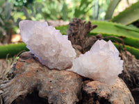 Natural Amethyst Spirit Quartz Clusters x 12 From Boekenhouthoek, South Africa