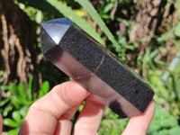 Polished Black Basalt Points x 6 From Antsirabe, Madagascar