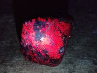 Polished Ruby Corundum In Chrome Verdite Standing Free Forms x 3 From Zimbabwe