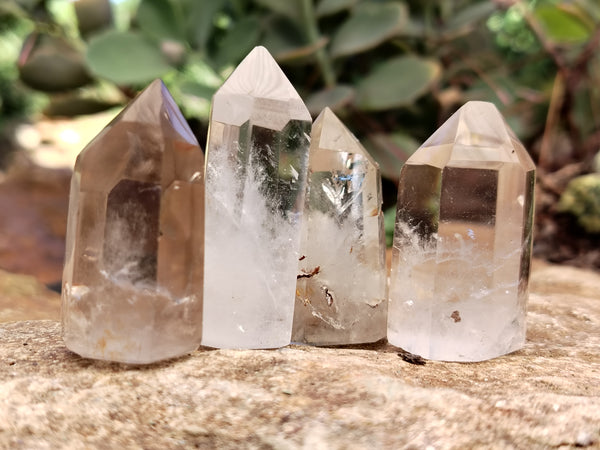 Polished Clear Quartz Crystals x 20 From Madagascar