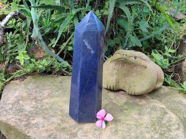 Polished Blue Lazulite Tower x 1 From Madagascar