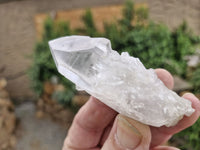 Natural Single Clear Quartz Crystals  x 12 From Mpika, Zambia - Toprock Gemstones and Minerals 