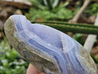 Polished Blue Lace Agate Geode Specimens  x 2 From Nsanje, Malawi - Toprock Gemstones and Minerals 