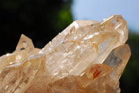 Natural Optic Tangerine Hue Quartz Crystal Clusters x 6 From Zambia - TopRock