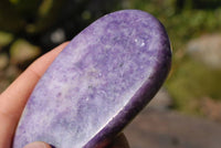 Polished Intense Rich Purple Lepidolite Gallets x 6 From Zimbabwe - TopRock