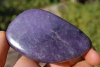 Polished Intense Rich Purple Lepidolite Gallets x 6 From Zimbabwe - TopRock