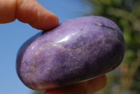 Polished Intense Rich Purple Lepidolite Gallets x 6 From Zimbabwe - TopRock