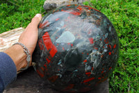 Polished Gigantic Swaziland Bloodstone Sphere x 1 From Swaziland - TopRock