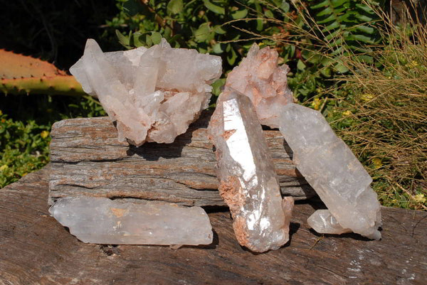 Natural Serenje Quartz Crystals x 5 From Serenje, Zambia - TopRock