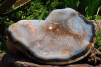 Polished Extra Extra Large Agate Amethyst Cluster x 1 From Madagascar - TopRock