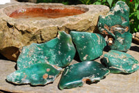 Polished Chrome Chalcedony / Mtorolite / One Sided Plates x 6 From Mutorashanga, Zimbabwe - TopRock