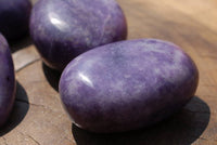 Polished Rich Purple Lepidolite Soap Bar Shaped Gallets x 6 From Zimbabwe - TopRock