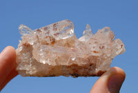 Natural Quartz Crystal Cluster Specimens x 12 From Zambia - TopRock