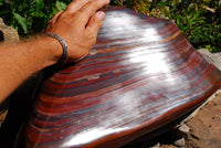 Polished Extra Large Tiger Iron Banded Iron Stone Display Piece x 1 From Madagascar - TopRock