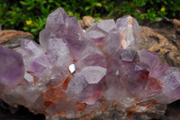 Natural Tangerine Amethyst Quartz Clusters x 2 From Mumbwe, Zambia - TopRock