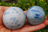 Polished Blue Spotted Spinel Spheres x 6 From Madagascar - TopRock