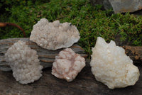 Natural Castle Quartz Clusters x 4 From Madagascar - TopRock