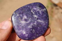 Polished Lepidolite Gallets & Free Forms x 12 From Zimbabwe - TopRock