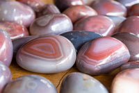 Polished Mini Sashe River Agate Palm Stones / Gallets - sold per 1 Kg - from Sashe River, Zimbabwe - TopRock