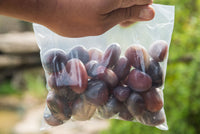 Polished Mini Sashe River Agate Palm Stones / Gallets - sold per 1 Kg - from Sashe River, Zimbabwe - TopRock