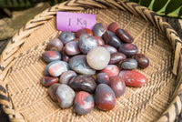 Polished Mini Sashe River Agate Palm Stones / Gallets - sold per 1 Kg - from Sashe River, Zimbabwe - TopRock