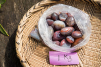 Polished Mini Sashe River Agate Palm Stones / Gallets - sold per 1 Kg - from Sashe River, Zimbabwe - TopRock