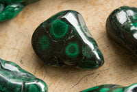 Polished Malachite Free Forms With Stunning Flower & Banding Patterns x 6 From Congo - TopRock