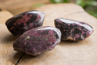 Polished One Side Polished Rhodonite Free Forms  x 4 From Ambindavato, Madagascar - TopRock