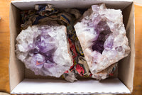 Natural Jacaranda Amethyst Vug Specimens  x 2 From Mumbwa, Zambia - TopRock