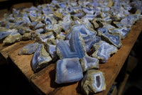 Natural Crystalline Blue Lace Agate Specimens - sold per 5 Kg - from Nsanje, Malawi - TopRock