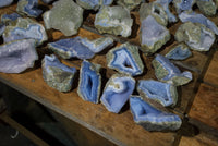 Natural Crystalline Blue Lace Agate Specimens - sold per 5 Kg - from Nsanje, Malawi - TopRock