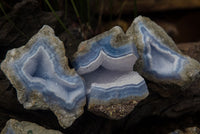 Natural Crystalline Blue Lace Agate Specimens - sold per 5 Kg - from Nsanje, Malawi - TopRock