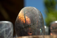 Polished Rare Purple Sunset Labradorite Standing Free Forms  x 6 From Sakoany, Madagascar - TopRock