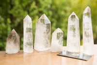 Polished Clear Quartz Crystal Points x 6 From Madagascar - TopRock