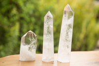 Polished Clear Quartz Crystal Points x 6 From Madagascar - TopRock