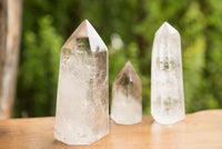 Polished Clear Quartz Crystal Points x 6 From Madagascar - TopRock