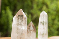 Polished Clear Quartz Crystal Points x 6 From Madagascar - TopRock