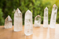 Polished Clear Quartz Crystal Points x 6 From Madagascar - TopRock