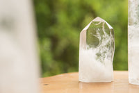 Polished Clear Quartz Crystal Points x 6 From Madagascar - TopRock