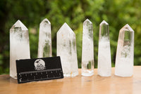 Polished Clear Quartz Crystal Points x 6 From Madagascar - TopRock