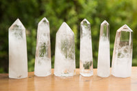 Polished Clear Quartz Crystal Points x 6 From Madagascar - TopRock